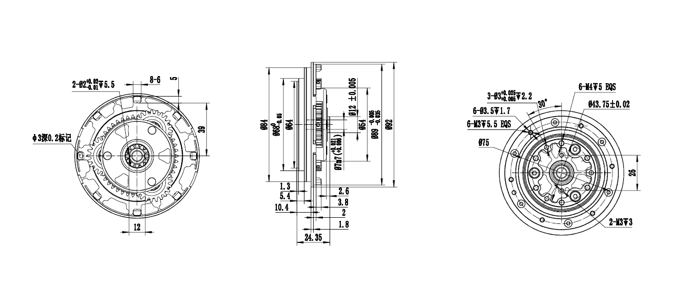 機械臂關節(jié)齒輪箱(圖1)