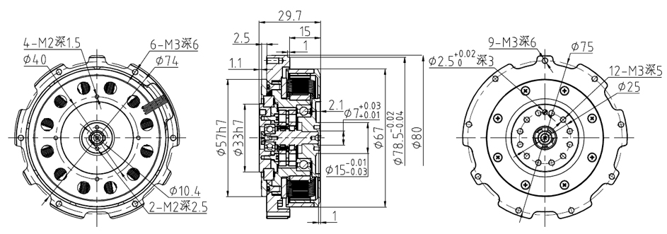 西格虎CPM-8025第三代關(guān)節(jié)電機(圖2)